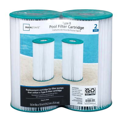 Type IV, B Pool Cartridge for Above-Ground Pool, 2 Pack