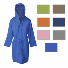 Accappatoio in Microfibra con Cappuccio Unisex con Borsetta