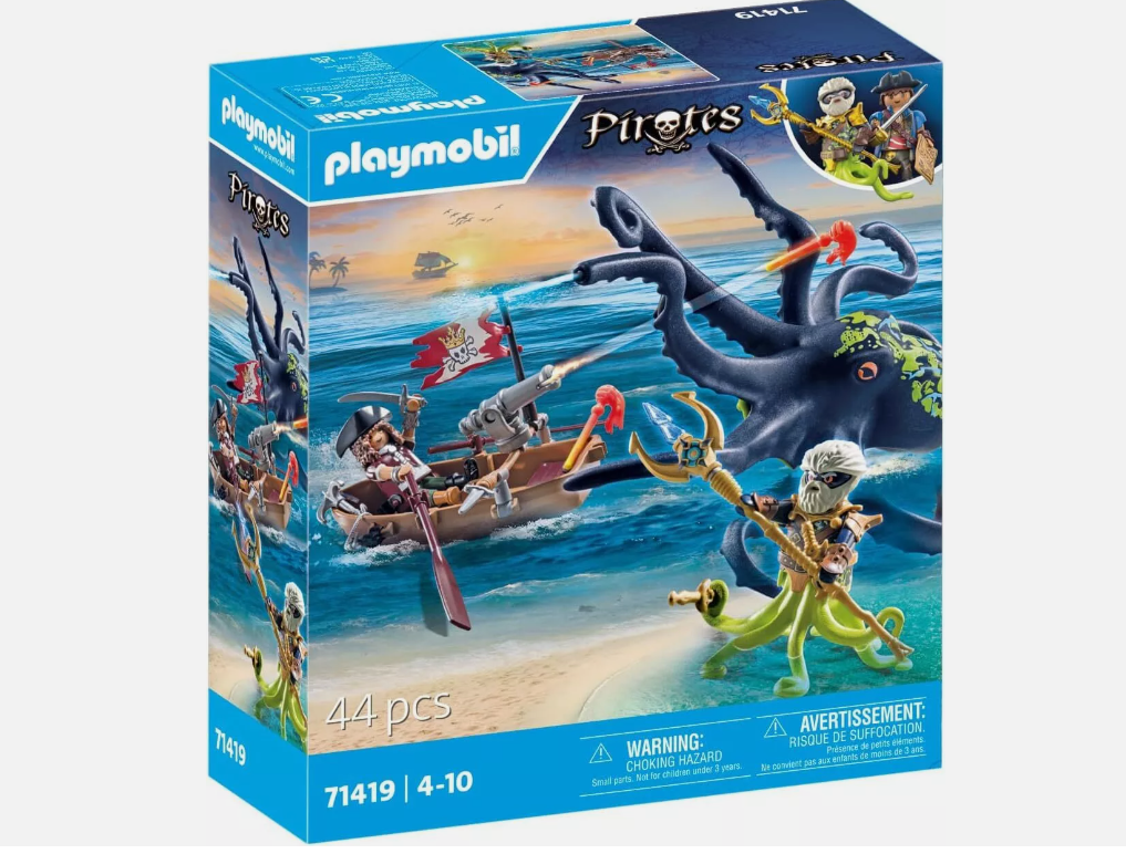 Playmobil 71419 Battle Against the Giant Octopus – New 2024
