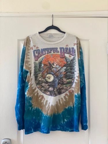 Grateful Dead Long Sleeve T-Shirt 80s 90s Nirvana Ro 1980s vintage concert t-shirt, vintage, size XL, single stitch, B+ condition