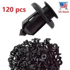 120x Clips Fastener Bumper Hood Fender Retainer for 10mm Honda Accord Civic CR-V