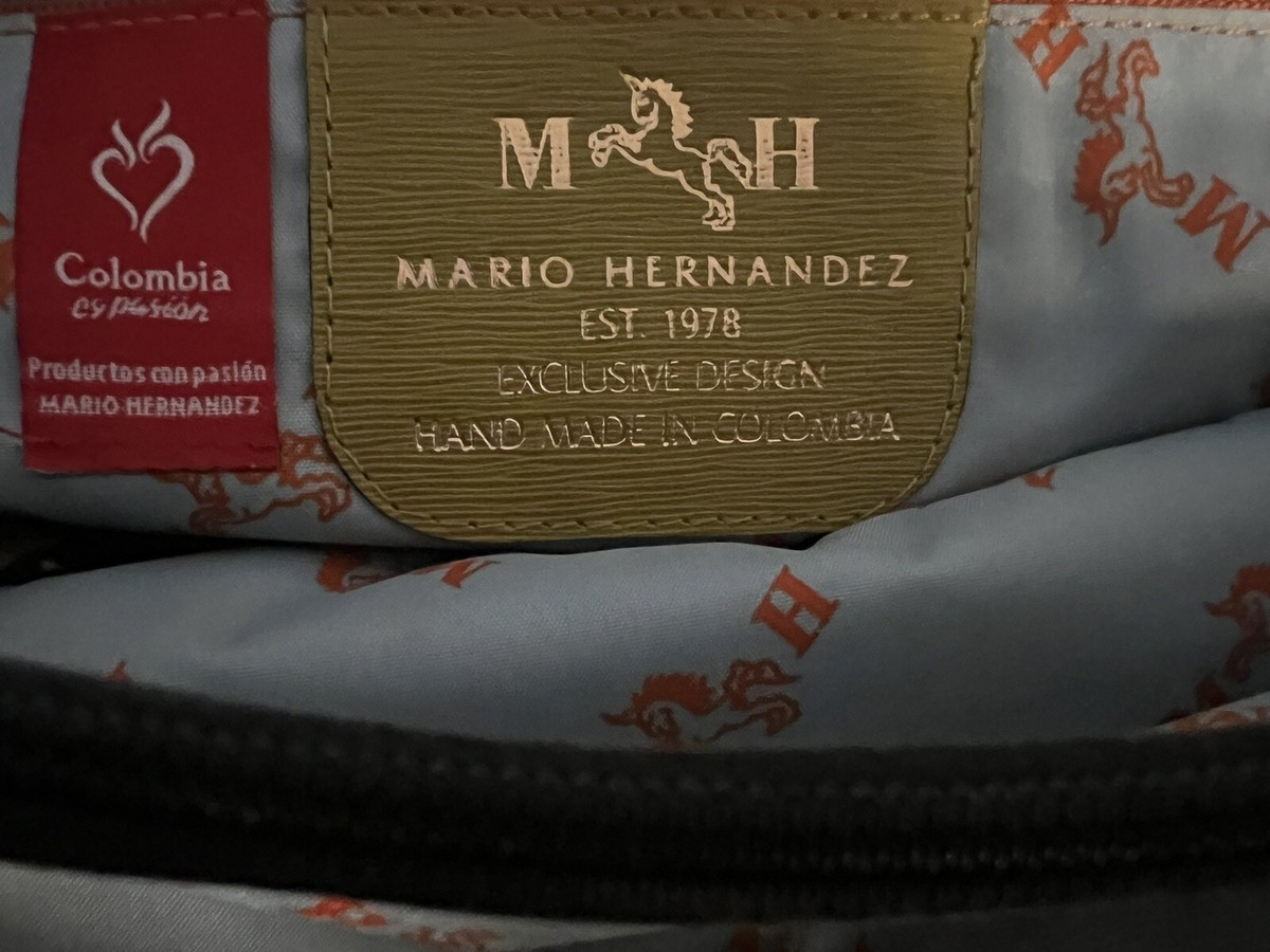 Stunning Mario Hernandez Colombia Genuine Leather Tote Shoulder 