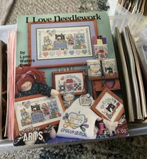 I Love Needlework by Lynn Waters Busa -Graph-It-Arts #59 - 4 Patterns