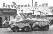 WW2 Picture Photo German heavy armoured reconnaissance vehicle 1648