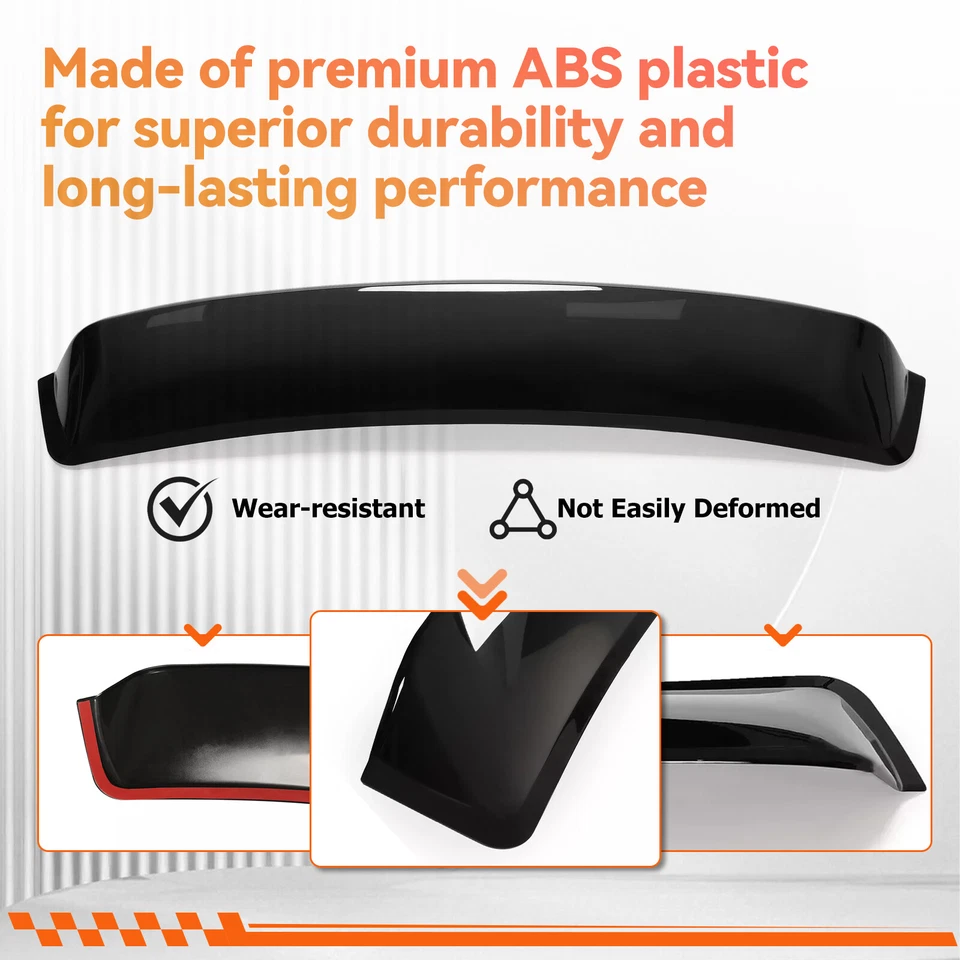 Alerón de techo de ventana trasera negro brillante para ACURA TSX JDM 2004-2008 ala superior Foto 3 de 4