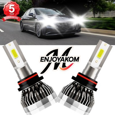 For Hyundai Sonata 1995-2019 LED Headlight Kit High Beam Bulb Combo 6000K 2Pcs