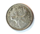 1965 Canadian Quarter - 80% Silver - Canada 25 Cents Coin
