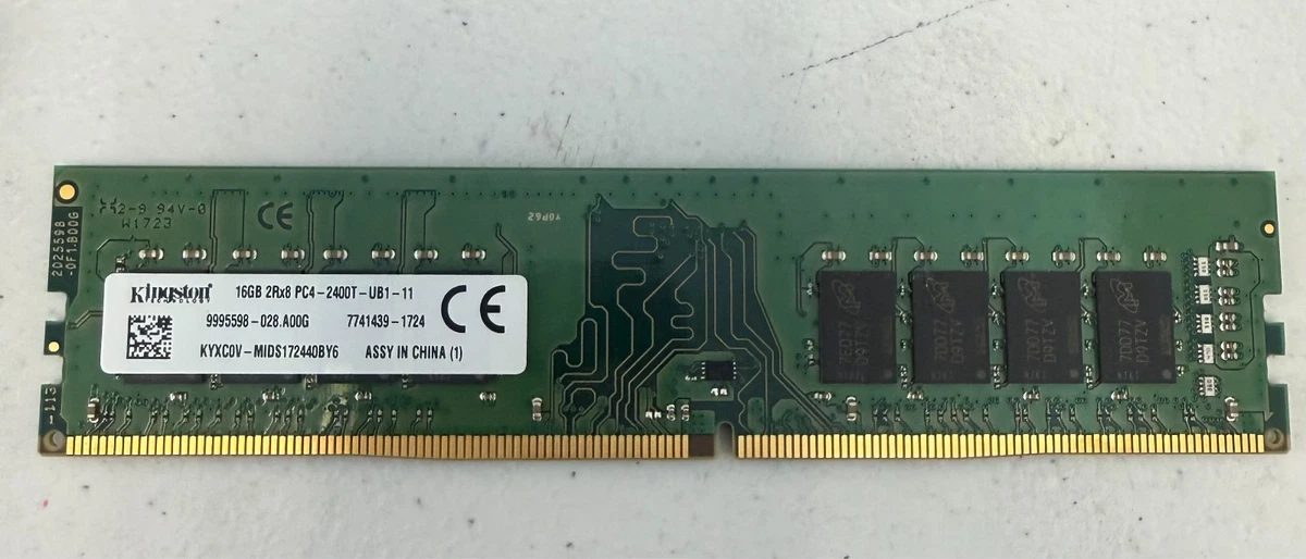 Kingston PC4-19200 (DDR4-2400) Bus Speed Computer RAM 16 GB