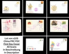 China PRC FDC Lot Of x105 First Day Cover Peoples Republic Of China Letter