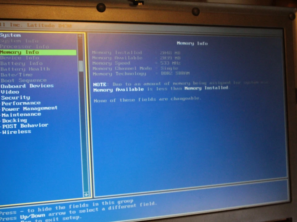 Dell Latitude D430 40GB HDD 2GB RAM Core 2 Duo 1.33GHz NO OS - CMOS BATTERY POOR, photo 4 of 5