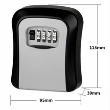 Key Safe Box 4 Digit Wall Mounted Outdoor High Security Code Lock Storage Home