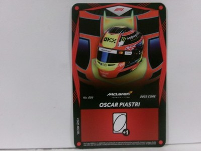 2025 UNO Elite Core F1 Formula 1 HELMET RED #056 OSCAR PIASTRI