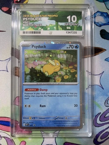 Ace 10 Pokémon TCG Psyduck Mega Evolution Promo Card 007 perfect subs