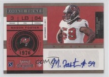 2011 Playoff Contenders Rookie Ticket Mason Foster #158 Auto no9