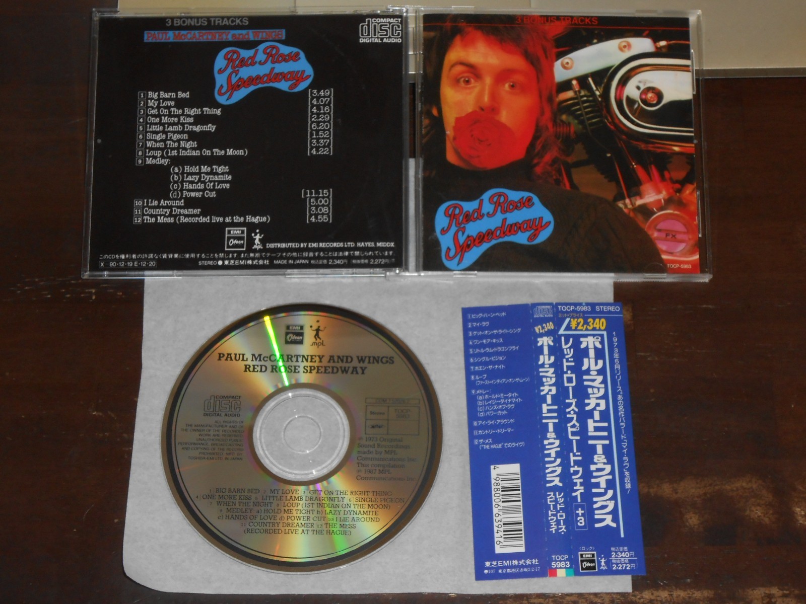 PAUL McCARTNEY WINGS Red Rose Speedway CD Japan EMI Odeon TOCP-5983 obi