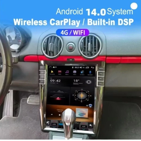 For Porsche Cayman Boxster 987 911 997 2003-2012 CarPlay Car Stereo Radio 4+64GB Foto 3 de 4