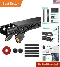 Cable Management Raceways - 31 Inch Wire Covers, 2 Count for Elegance