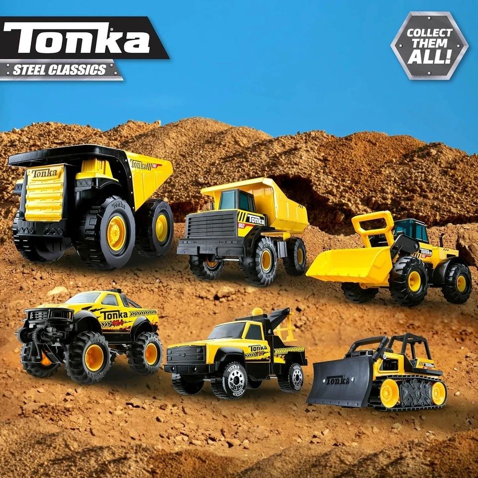 Tonka Steel Classics 4X4 пикап - сделан из стали и прочного пластика, желтый - Изображение 3 из 4