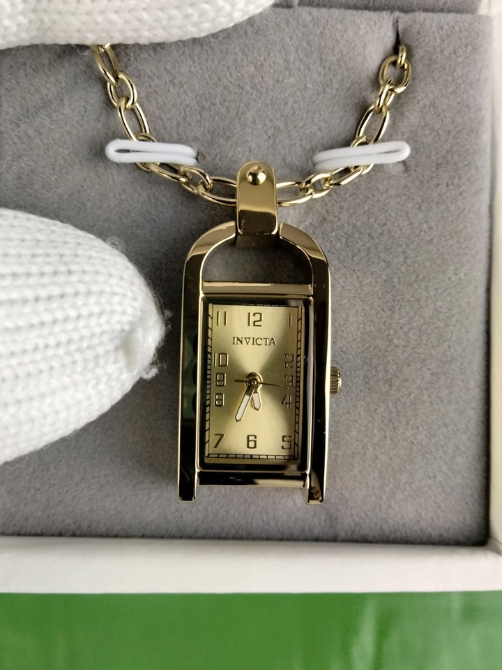 Invicta мини ангел леди розового золота подвеска ожерелье часы 49935 латунный циферблат WR30M - Изображение 2 из 4