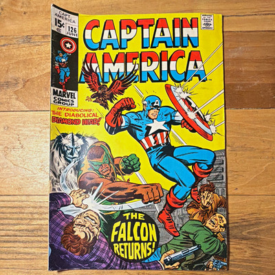 Marvel Comics Captain America #126 1969 Falcon ''Fate of the Falcon!''
