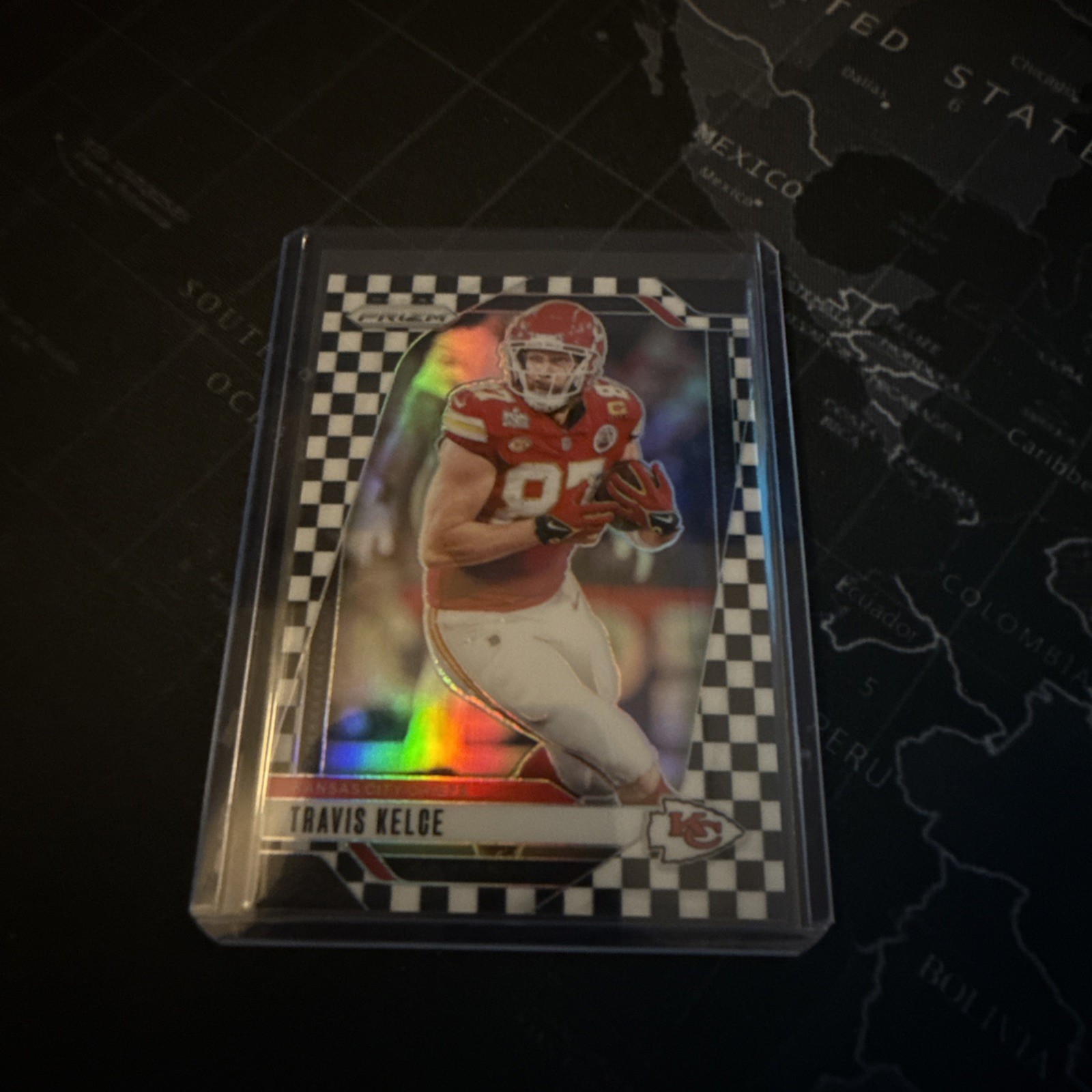 2024 Panini Prizm Travis Kelce #140 Black & White Checker Board