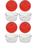 Pyrex Simply Store 4 Cup Glass Bowl Value Pack, Set of 4