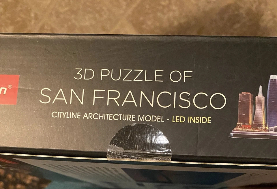CubicFun LED 3D Puzzle of San Francisco Cityline Architecture Model SEALED - Image 4 of 4