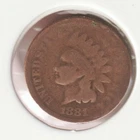 US Rare Old West 1881 Indian Head Penny Coin American Collection Shield Cent USA