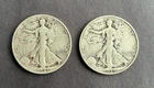 Lot Of 2 1939 1941 Silver Walking Liberty Half Dollar Fast Shipping