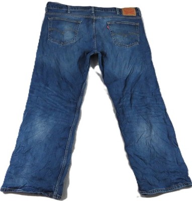 Levi s 569 Loose Straight Jeans Men 40x32 Blue Denim Mid Wash Slacker Grunge GUC