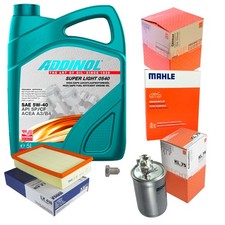 MAHLE Inspektionspaket 5L ADDINOL SUPER LIGHT 5W-40 für Seat Toledo I 1L 1.9 TD