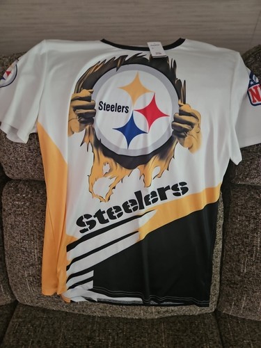 Pittsburgh Steelers Polyester T Shirt Size Adult L - Picture 4 of 4