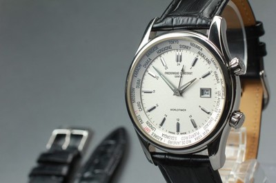 FREDERIQUE CONSTANT Geneve FC-255X6B4/5/6 Worldtimer White Quartz Men Watch JP