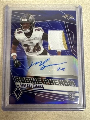 2025 Panini Phoenix Malaki Starks Rookie Auto Patch!!! /49. Color Match!!!