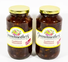 2 Grandmother's Traditional Mincemeat 28 Oz. jar 02/22/2027 No Fat