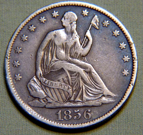 1856 O United States Silver Seated Liberty Half Dollar - Extra Fine - Lot 1358