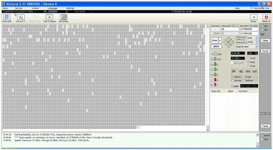 Quantum Atlas 10K II ATLAS10K2-TY092L HDD, 9 GB , Ultra3 SCSI - Tested w/pics - Image 3 of 4