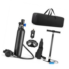 Mini Scuba Tank, 1L Portable Diving Tank for Underwater Breathing, Reusable Lung