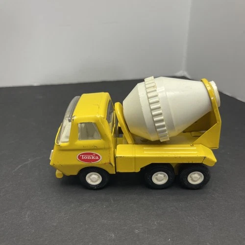 Tiny Tonka Cement Mixer Truck Yellow Tandem Axle 1970s
