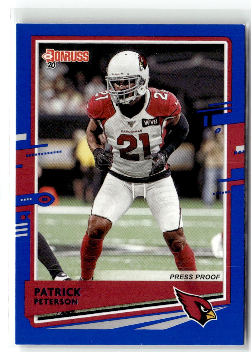 2020 Donruss #22 Patrick Peterson Press Proof Blue