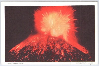 Vintage Volcan Parícutin Postcard 22 Years Eruption Mexico