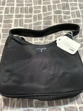 New PRADA Tessuto Nylon Sport Mini Shoulder Bag Black MV519 w/Certificate Card