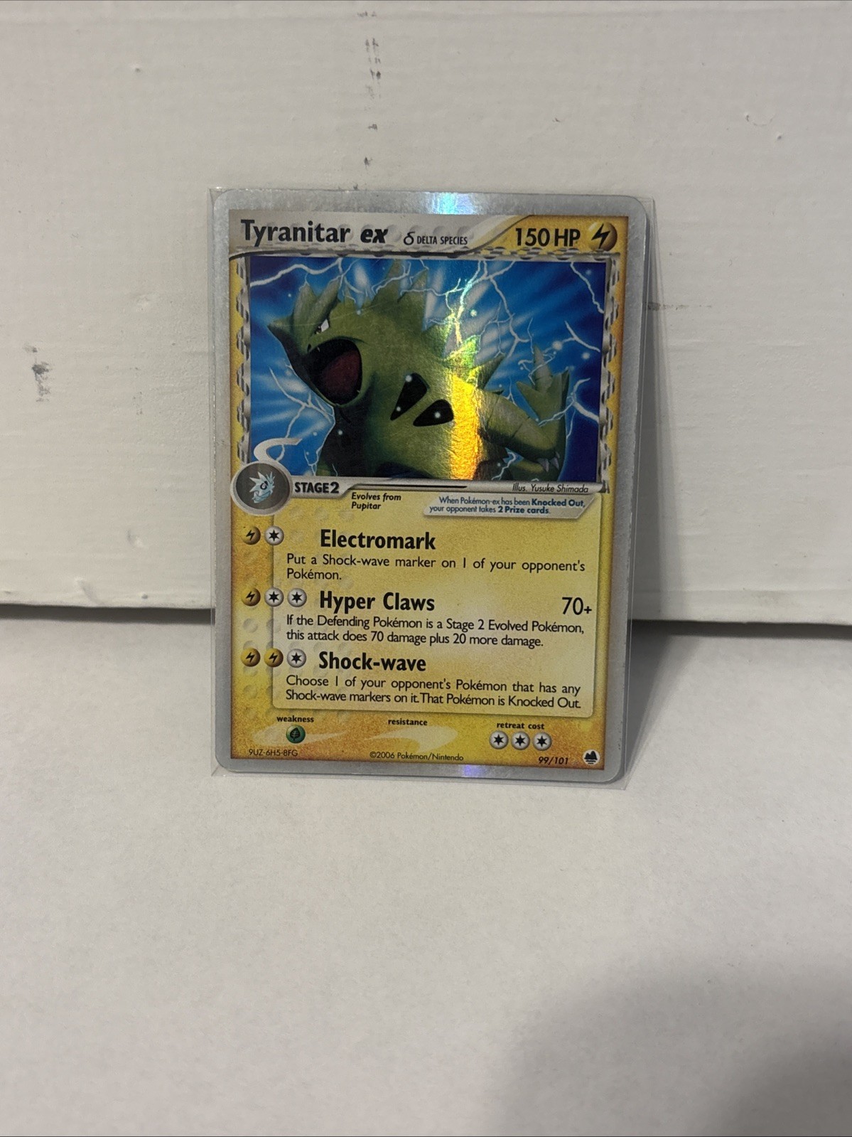 Tyranitar ex (Delta Species) Dragon Frontiers 99/101 Ultra Rare Holo NM
