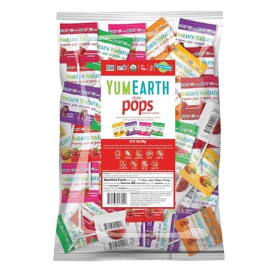 YumEarth Organic Pops Variety Pack, 250 Fruit Flavored Favorites Lollipops