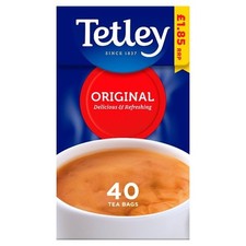 Tetley 40 Original Tea Bags Delicious & Refreshing 6x125g FAST AND FREE DELIVERY