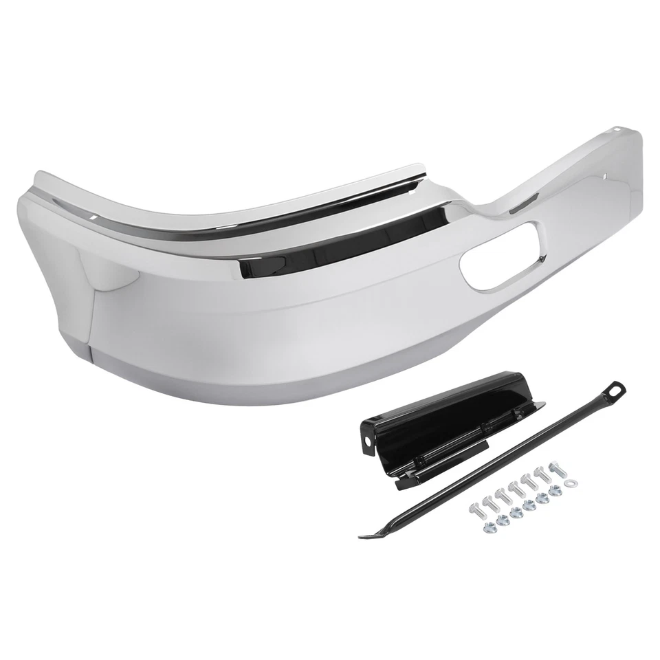 Chrome Front Bumper Corner End Cap Cover For Kenworth T680 2013-2021 LH/ RH/Pair Foto 2 de 4