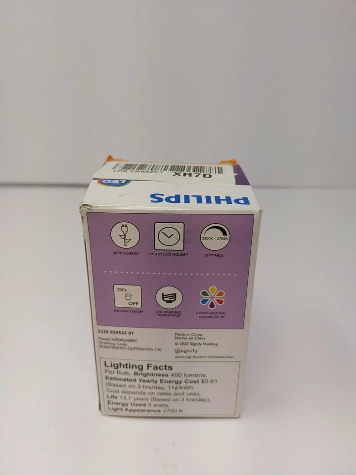 Led Lamp, R20, 6.0w, 2700-2200k, E26 - Image 3 of 4