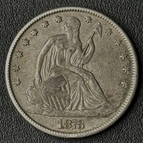 1873 Seated Liberty Half Dollar