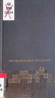 The Quantification of Concern: Some Aspects of Social Accounting Goldston, Eli: