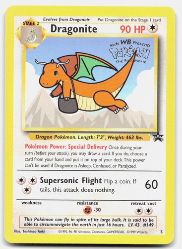 Dragonite 5 Promo Wizards Black Star Promos Pokemon Lightly Played